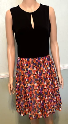 Colorful Summer Dress Sz 6 Allen B - Image 1 of 4