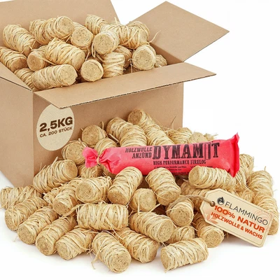PANORAMA24 EUROPE 2,5 kg Ofenanzünder Anzünder Holzanzünder Kaminanzünder aus Holzwolle und Wachs