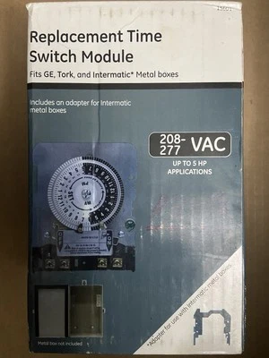 INTERRUPTOR DE TIEMPO DE REPUESTO JASCO 15601 5 HP SE ADAPTA A CAJAS METÁLICAS GE TORK INTERMATIC* Foto 1 de 4