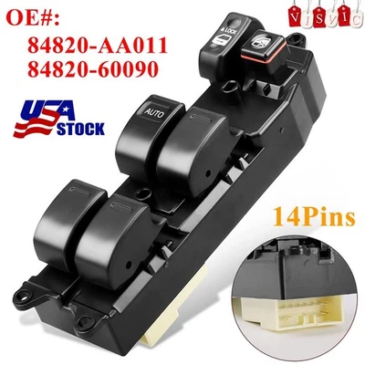 Interruptor de puerta Master Power Window para Toyota Tacoma 2001-2004 NUEVO Foto 1 de 4