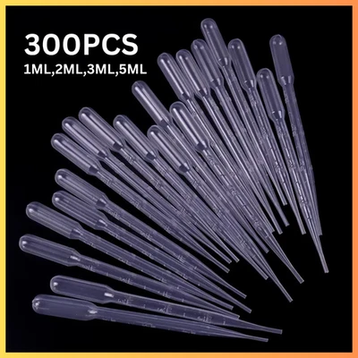 300 plastic transfer pipettes droppers graduated Pasture Free delivery - Image 1 of 4