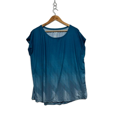 Circuit Women's Blue Short Sleeve Activewear Top Size 16 - image 1 of 4