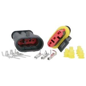 3-poliger wasserdichter Stecker und Kabelverbinder Set für Motorräder & Autos / - Bild 1 von 1