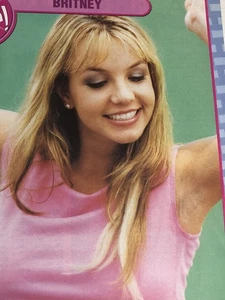 Britney Spears In Pink Magazine Pinup Picture Vintage Ephemera Print Ad - Picture 1 of 2
