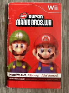 New Super Mario Bros Wii Manual Only - Picture 1 of 2