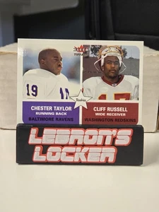 2002 Fleer Tradition - Tiffany Rookies #286 Chester Taylor - Cliff Russell /225 - Picture 1 of 2
