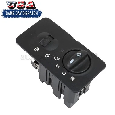 Headlight Switch For 2002-2004 Ford F-250 Super Duty Black Rectangular Shape - Изображение 1 из 4
