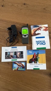 Nokia 7110 (NSE-5) Matrixhandy Grün geprüft Garantie Händler Komplett Accu Neu - Bild 1 von 3