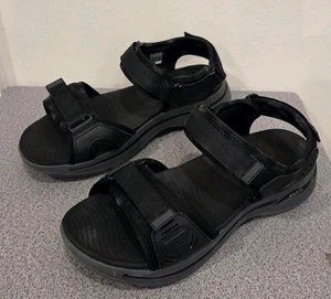 Skechers Arch Fit Go Walk black sandals Mens size 11 sandals - Picture 1 of 6