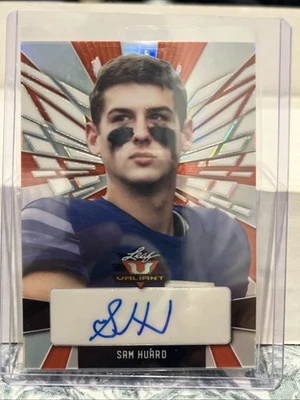 2022 LEAF VALIANT FOOTBALL SAM HUARD PA-SH2 ROOKIE AUTO /25 - Image 1 of 3