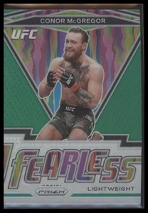 2021 Panini Prizm UFC #1 Conor McGregor Fearless Green Prizm - quasi nuovo 🔥 - Foto 1 di 2