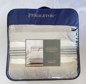 PENDLETON CASCADE STRIPE COMFORTER SET 2-Piece Size Twin - Picture 1 of 13