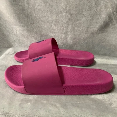 Sandalias Polo Ralph Lauren Para Hombres 14 Rosa Azul Logo Poni Informales Cómodas Playa Foto 1 de 4