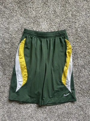 Pantalones Cortos de Baloncesto Nike De Colección Para Hombre Grandes Verde/Amarillo Deslumbrante Sueltos Swoosh Y2K Foto 1 de 4