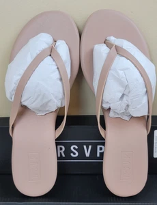 RSVP Fiesta Zehenstegsandale sand Größe 10 brandneu mit Karton - Bild 1 von 5