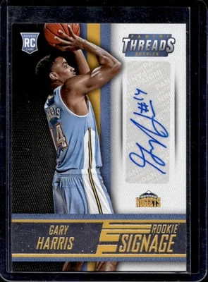 2014-15 Panini Threads Gary Harris Rookie Signage RC Rookie Auto #30 Nuggets - Image 1 of 2