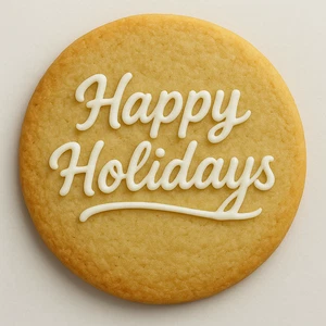 Happy Holidays Cookie Cutter - Picture 1 of 5