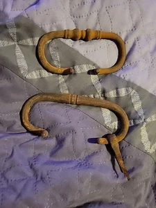 Vintage Trunk Handles Brass - Picture 1 of 2