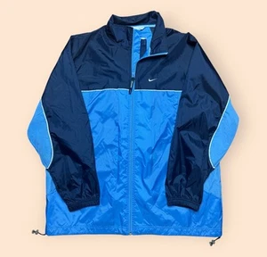 Vintage Nike Y2K Windbreaker Zip Up Jacket Men’s Large Blue Vtg 2000s - Picture 1 of 3