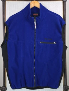 MARMOT VTG Mens XL Gore-Tex Windstopper Made in USA Fleece Vest Full Zip Blue - Picture 1 of 11