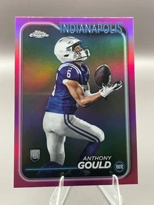 2024 Topps Chrome ANTHONY GOULD (RC) Pink Refractor Rookie Card #261 Colts - Picture 1 of 5