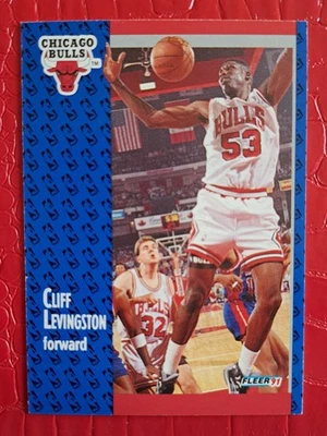 Fleer 1991-92 NBA Basketball - Cliff Levingston (Chicago Bulls) - Bild 1 von 2