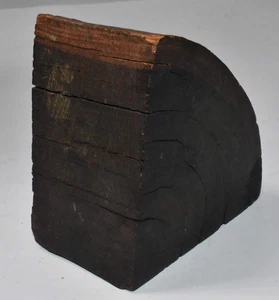 Antique Wedge of Hardwood 4.5"x4.5"x2.5"  - Picture 1 of 8