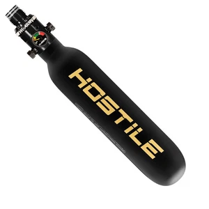 Tanque HK Army Alpha Air 15/4500 con HP8 Reg - HOSTILE Prestige - NEGRO/DORADO - Imagen 1 de 3