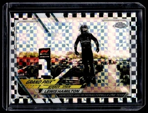 2021 Topps Chrome F1 Lewis Hamilton Checker Flag Refractor 143 Mercedes-AMG - Picture 1 of 2
