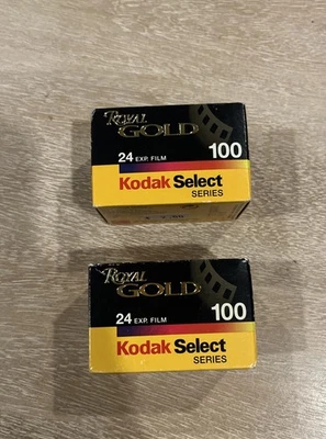 2 New Kodak Royal Gold 100 Film 24 Exposure RA 135-24. Exp 2000. Freezer Stored - Image 1 of 4