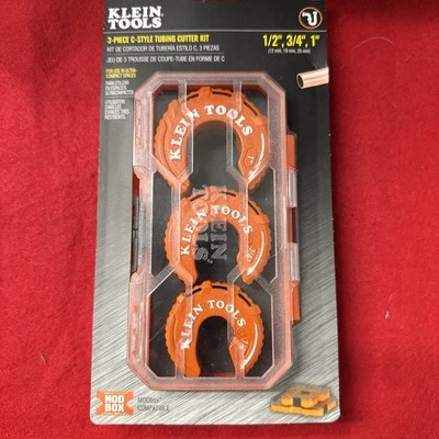 NEW Klein Tools 50048 3-PC Copper Tubing Set Multiple Sizes Copper Tube Cutter - Image 1 of 2