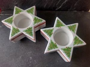 Dos velas de té 🌲 HUTSCHENREUTHER 🌲 Sueño de Navidad embalaje original - Imagen 1 de 3