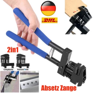 Ø5mm Kombinierte Absetzzange Lochzange Falzzange Blechlocher Karosseriezange - Bild 1 von 11