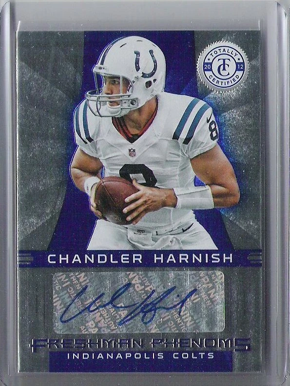 CHANDLER HARNISH FRESHMAN PHENOMS ROOKIE AUTO #01/99 INDIANAPOLIS COLTS RC - 1/1 - Image 1 of 1