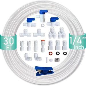 NSF Certified 1/4" O.D. Push to Connect Fittings for RO (Reverse Osmosis) Water - Picture 1 of 12