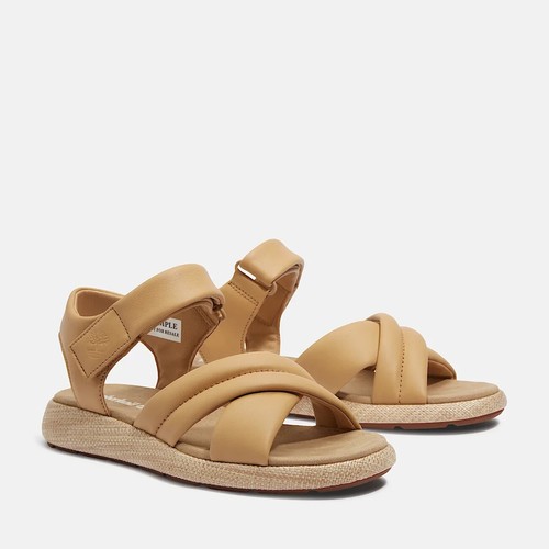 Timberland sandalo donna classico Belmar Waves con cinturino posteriore beige