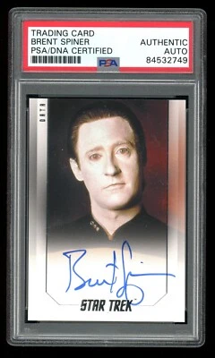 Brent Spiner PSA/DNA Auto 2015 Star Trek Inflexions Data Rittenhouse Archives - Image 1 of 4