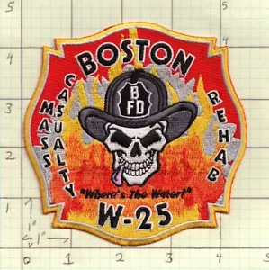Boston Massachusetts W-25 Where's the Water bg52 fire patch - Picture 1 of 1
