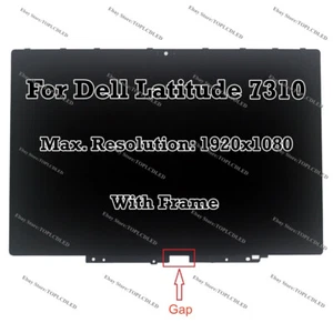 13" FHD LCD Panel Touch Screen Digitizer Assembly For Dell Latitude E7310 2-in-1 - Picture 1 of 10
