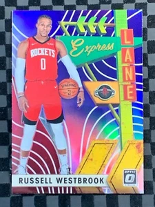 2019-20 Donruss Optic Express Lane Purple Prizm #7 Russell Westbrook Rockets - Picture 1 of 4