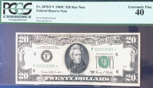 1969C $20 PCGS40 EXTREMELY FINE FEDERAL RESERVE NOTE ATLANTA 9257 - Picture 1 of 6