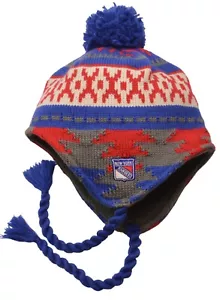 New York Rangers Adidas 11FHZ NHL Knit Tassel Winter Hat Beanie - Picture 1 of 7