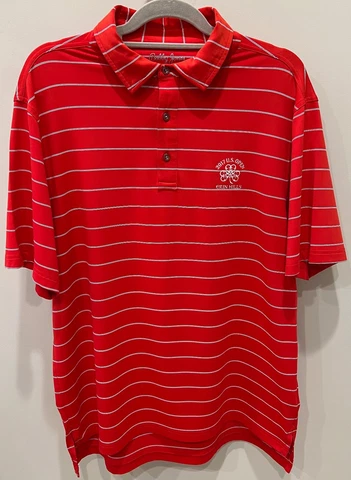 Erin Hills 2017 US Open - Bobby Jones X-H20 Golf Shirt - Men's Size Large - Red Cover