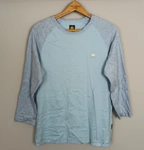 VINTAGE RETRO 90s PRETTY GREEN DESIGNER SPECKLED BRIGHT T SHIRT LONG SLEEVE TOP - Bild 1 von 5