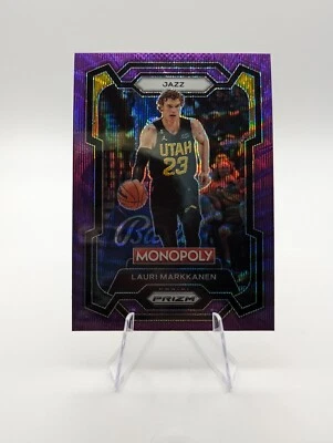 Lauri Markkanen 2023-24 Panini Prizm Monopoly Purple Wave Prizm #85 Jazz - Image 1 of 2