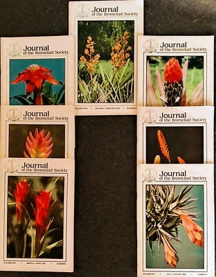 JOURNAL OF THE BROMELIAD SOCIETY Lot Of 7 Paperbacks Vols. XXIX 1979 - XXXI 1981 - Image 1 of 4