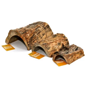 Habistat Log Hideout Tortoise Bearded Dragon Hide Natural Vivarium Decor Wood - Picture 1 of 4