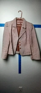 Jennyfer J Damen Lederjacke hellrosa Korst hinten klein - Bild 1 von 3