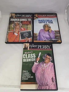 Madea's Class Reunion, Gets a Job The Play, Goes To Jail DVD Movies Bundle Set - Picture 1 of 2