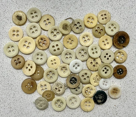 50 Antique VTG 1800s 4-Hole Lot China & Bone Underwear Buttons Civil War Era CW7 Cover